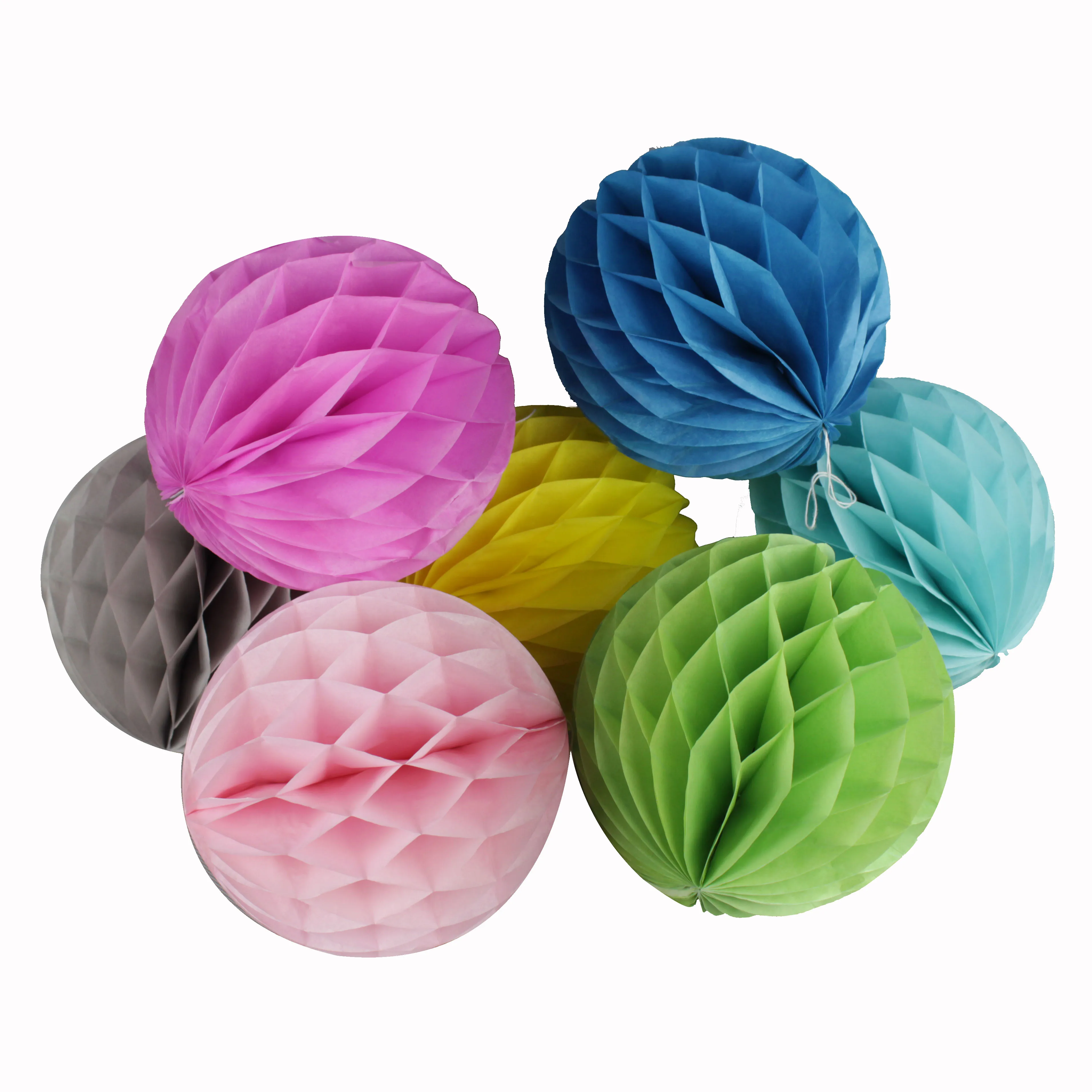 

Party Favor Wedding Decoration 6" 8" 10" 12" White/Pink Round Ball Paper Honeycomb Birthday Ceremony Decor Hanging Paper Crafts