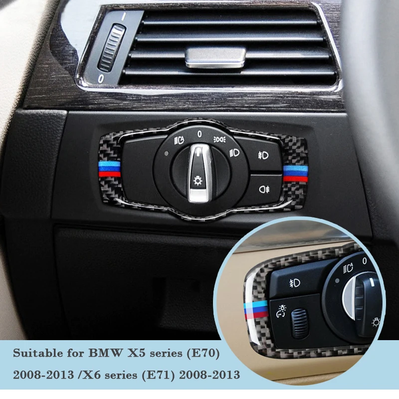 Наклейки декоративные из углеродного волокна для BMW E70 E71 X5 X6 2011 2015 М|Наклейки