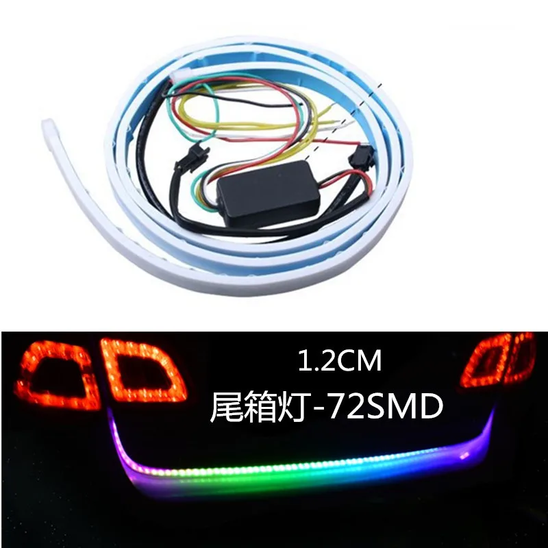 1set RGB Led 12v Truck Rear Tail Lights Led Lamp Auto Strip Lighting
