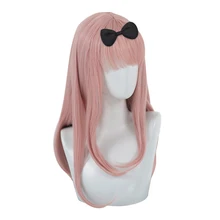 Парик для косплея для девочек и женщин, длинный светильник, розовый, натуральный, волнистый, новинка, Fujiwara Chika, Kaguya-sama Love is War