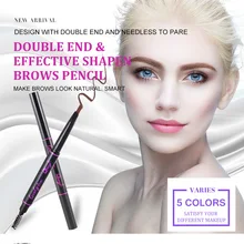 Оптом N.U карандаш для бровей с щеткой для бровей водонепроницаемый анти-пота автоматический карандаш для бровей аппликатор для косметики