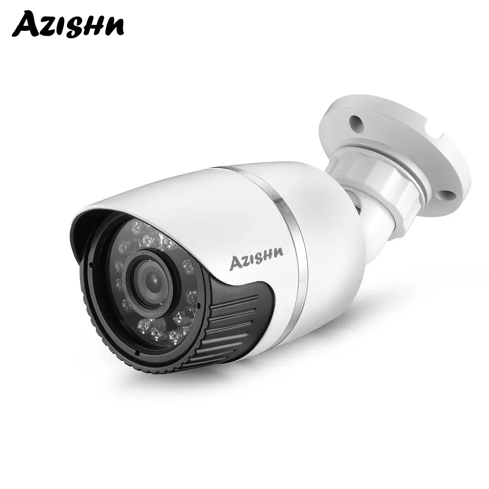 AZISHN HD 1080 P 2MP 48 В POE IP камера ONVIF обнаружения движения безопасности водостойкий открытый видео контрольная Пуля CCTV