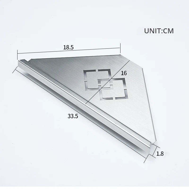 Amibronze, 304, нержавеющая сталь, полки для ванной комнаты, одинарная, двойная, трехуровневая, угловая треугольная полка, полка для шампуня, кухонная полка