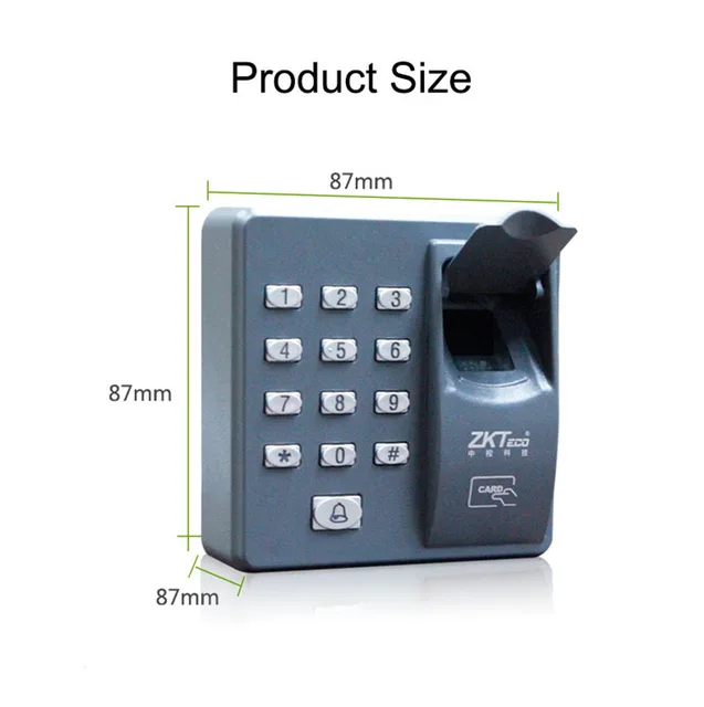 Fingerprint access control machine with keypad fingerprint scanner for RFID door access control system