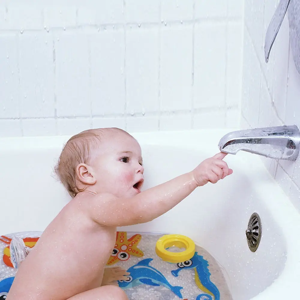 kids children baby bath shower safety bath mats anti slip suction fun bath mat 