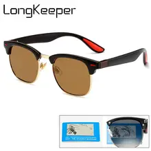 LongKeeper Vintage Polarized Sunglasses Women Men Classic Semi Rimless Sun Glasses Driving Eyewear Goggles UV400 Oculos LongKeeper Vintage Polarized Sunglasses Women Men Classic Semi Rimless Sun Glasses Driving Eyewear Goggles UV400 Oculos