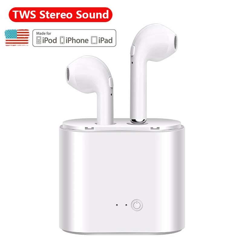 

Upgrade i7S mini Bluetooth earphone CSR4.2 Double ear Wireless Headphones Air pods TWS Earbuds Earphone for phone iPhone Android