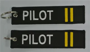 

Pilot (2bars) keychain Embroidered Keychain