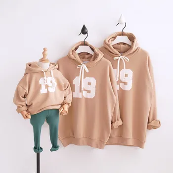 

Parents Children Mother and Daughter Clothes for Family Matching Shirts 2019 Spring Winter Brother Sister Look Family Clothing