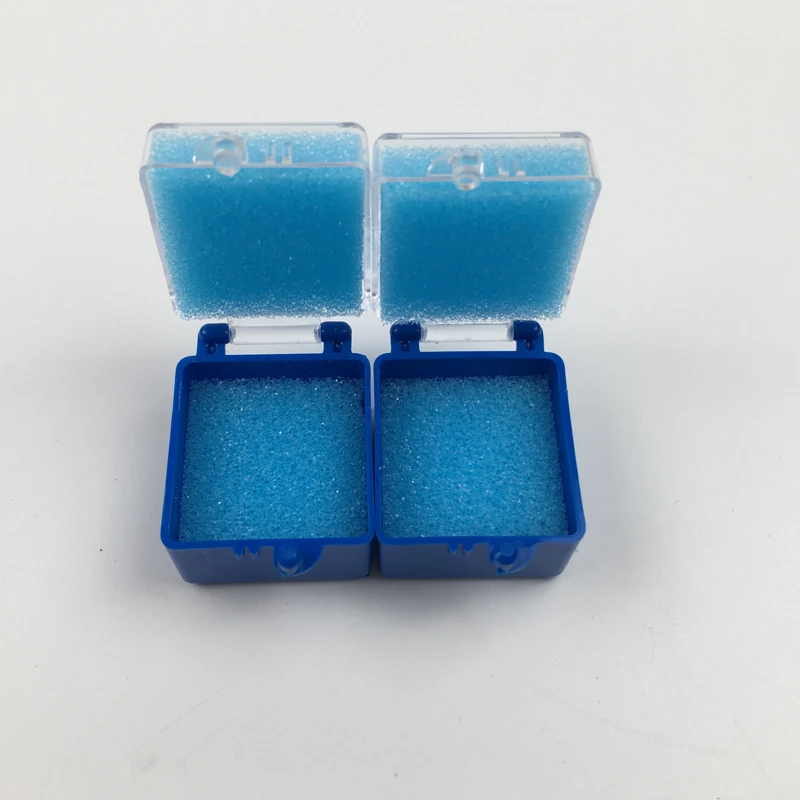 

50 pieces Dental Lab Tools Dental Plastic Shipping Box/ Crown Transporting Box with Foam Inserts for Single Crowns & Bridge