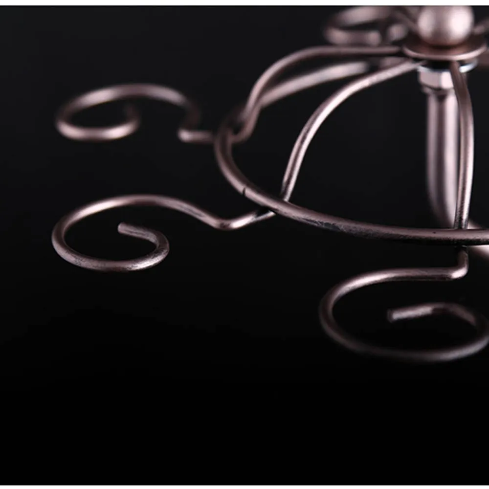 Decorative Racks Wine Bottle Holder Hanging Upside Down Cup Goblets Display Rack Iron Wine Stand Arts Design KC1283  (5)