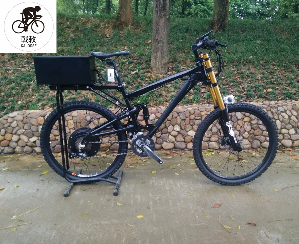 Top Kalosse  Full suspension  Hydraulic brakes  26er DH electriccal  bike  60V 2000W   electric mountain bike 4