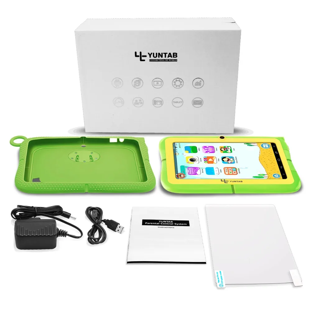 Yuntab детский планшет Q88R 7 &quotAllwinner A33 1 5 ГГц четырехъядерный Android 4 планшетный ПК