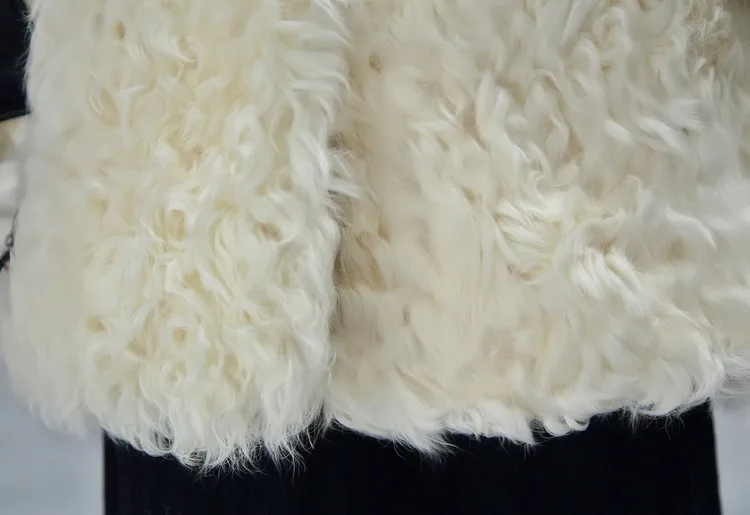 Зимняя Новая модная женская куртка с плюшевым мишкой иконой, Натуральная овечья шерсть, объемная парка, Толстая теплая верхняя одежда, Монгольская овечья шуба