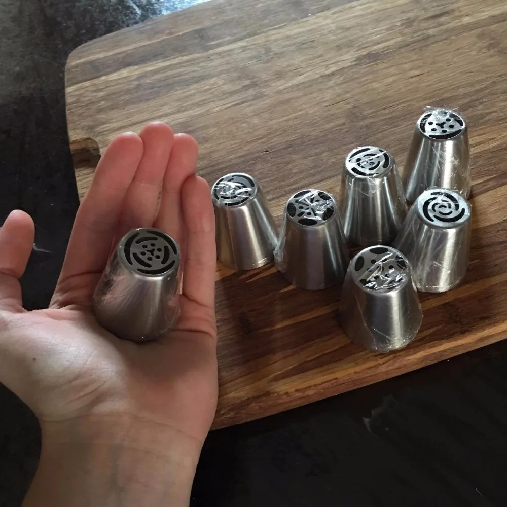 8 шт. кондитерские насадки для украшения торта|russian piping tips|nozzle cake decoratingpastry supplies |