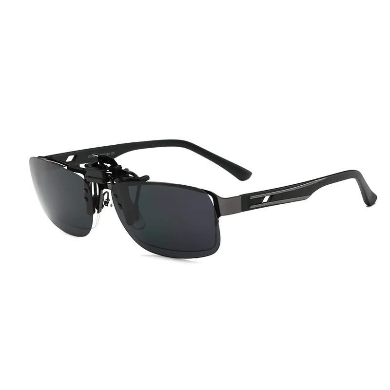 Унисекс поляризованные прикрепляемые солнцезащитные очки для вождения ночного видения линзы анти-UVA Анти-UVB Велоспорт солнечные очки клип