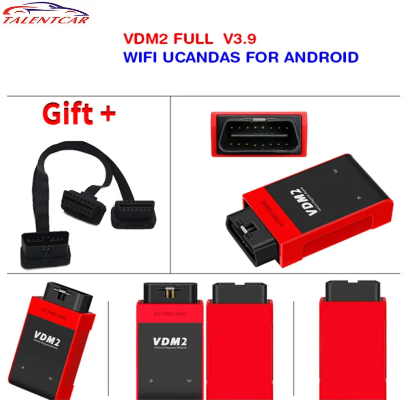 

2017 New WIFI Automotive Scanner UCANDAS VDM2 VDM II Full Systems For Android Phone & Tablet Vdm2 Ucandas Support Multi-Language