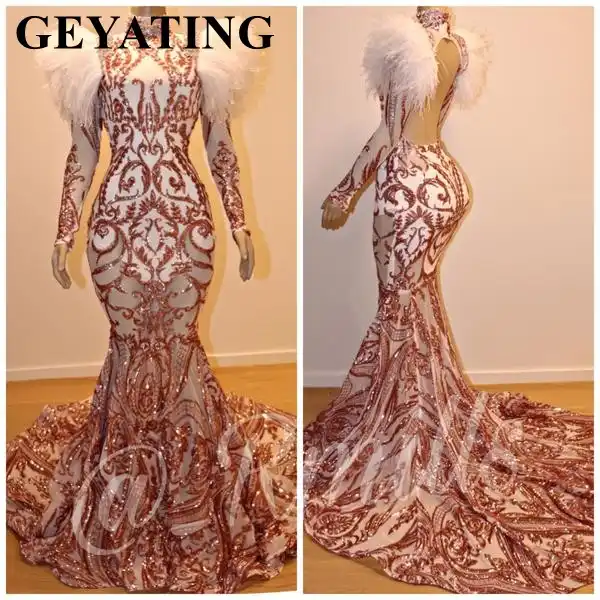 plus size gold mermaid dress