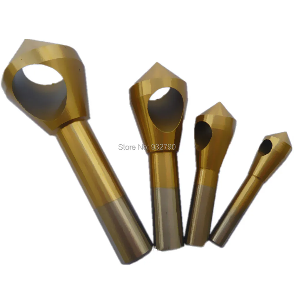 4 x Countersink Drill Bit Counter Sink Metal Wood Drill Bits Titanium Coated