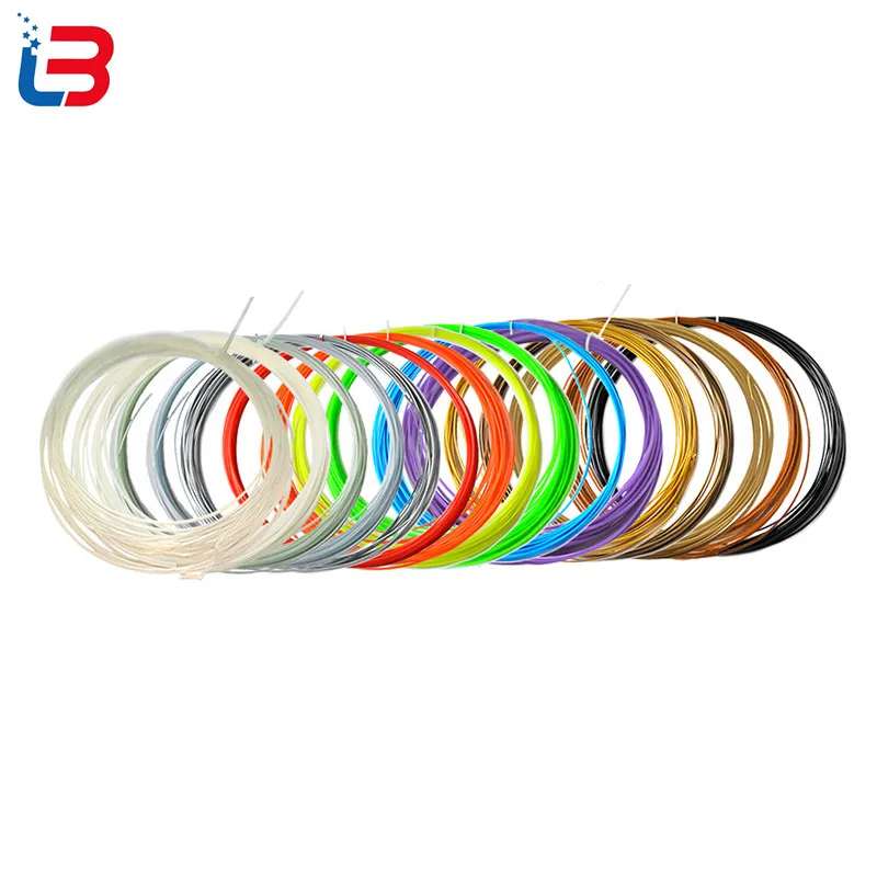 

20colors/lot 10m/color 1.75mm diameter PLA filament for 3D printer material 3d pen test sample plastic filaments free shipping