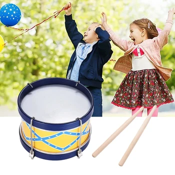 

STARWAY Orff Instruments Children Colorful Snare Drum Musical With 2 Wood Drum Stick Percussion Instrument Parts & Accessories