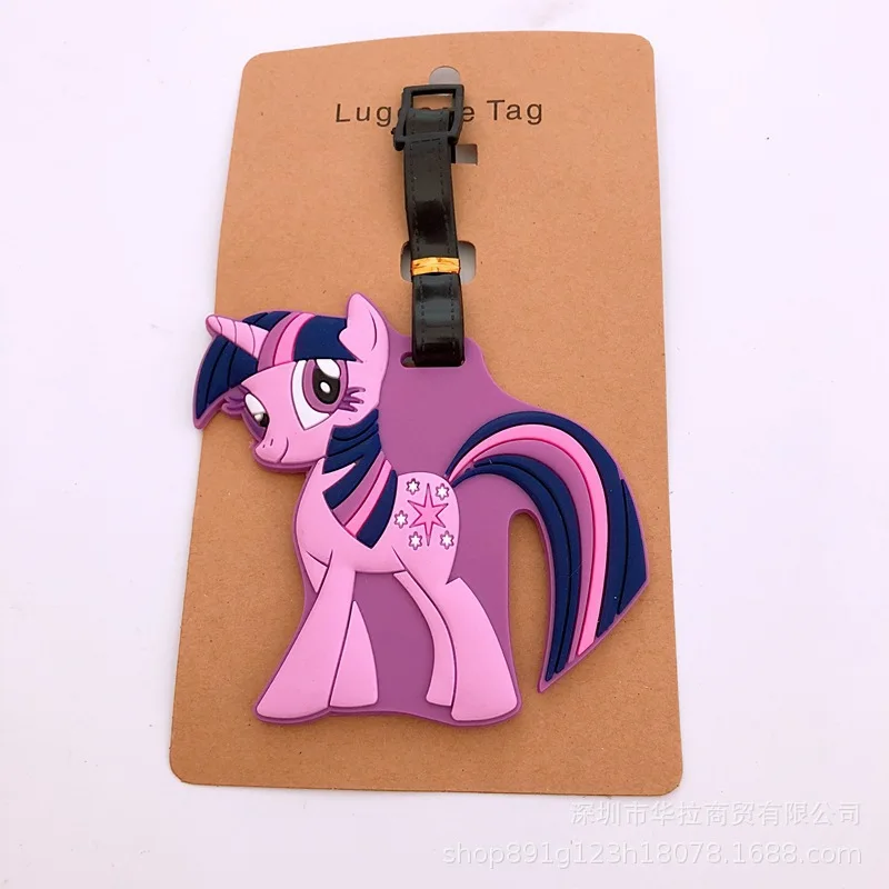 

Anime cartoon Unicorn PVC key chain Pegasus Alicorn horse cute novelty funny Travel luggage tag children women llavero keyring