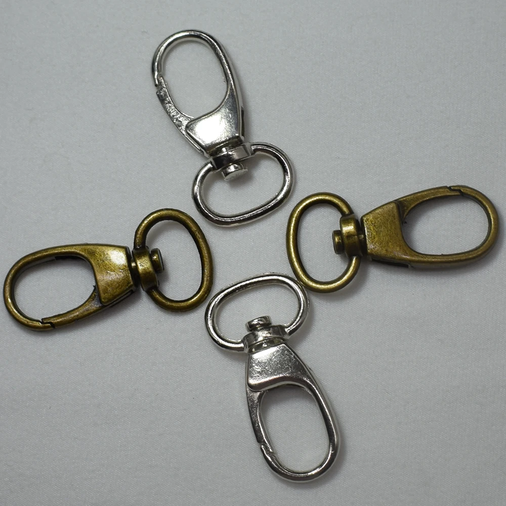 

37MM Bronze Hook Clasp Stainless Steel Lobster Clasp Keychain Key Ring Craft Jewery Findings Light Gold DIY Sewing Craft