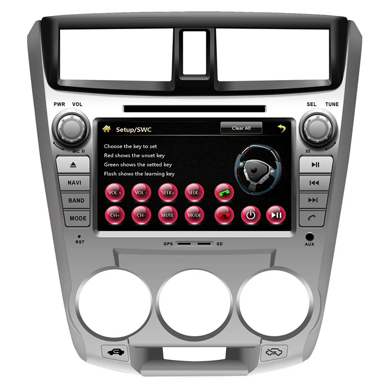 Best 8" in-dash Car DVD player with GPS navi BT/TV USB SD AUX,audio Radio stereo,Car multimedia headunit for HONDA CITY 1.5L 2008 5