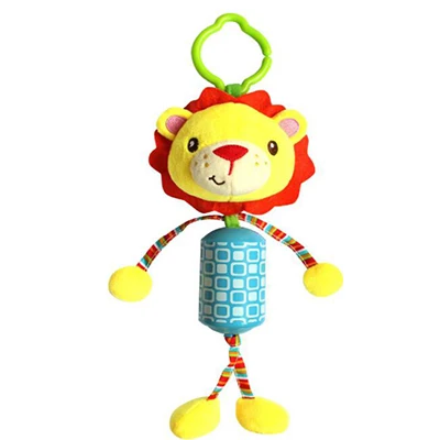 Детские подвесные погремушки для младенца плюшевая кровать колокольчики мягкая коляска Колыбель игрушки Красочные погремушка с героями мультфильмов игрушка для Bebe 0-12 месяцев - Цвет: Lion1