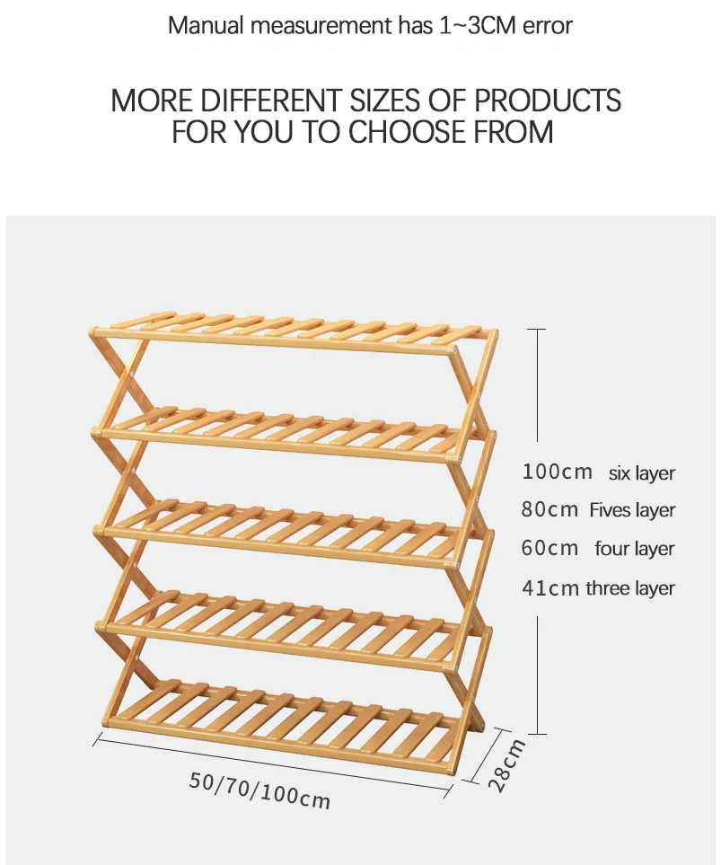 Складной стеллаж для обуви из бамбукового дерева, органайзер для хранения обуви, полка, устойчивая подставка для гостиной, обувной шкаф, домашняя Входная мебель