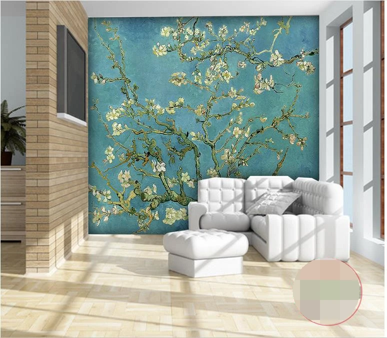 3d wallpaper photo wallpaper custom mural living room Van Gogh apricot flowers oil painting TV background wallpaper for walls 3d 3d wallpaper photo wallpaper custom mural living room Van Gogh apricot flowers oil painting TV background wallpaper for walls 3d