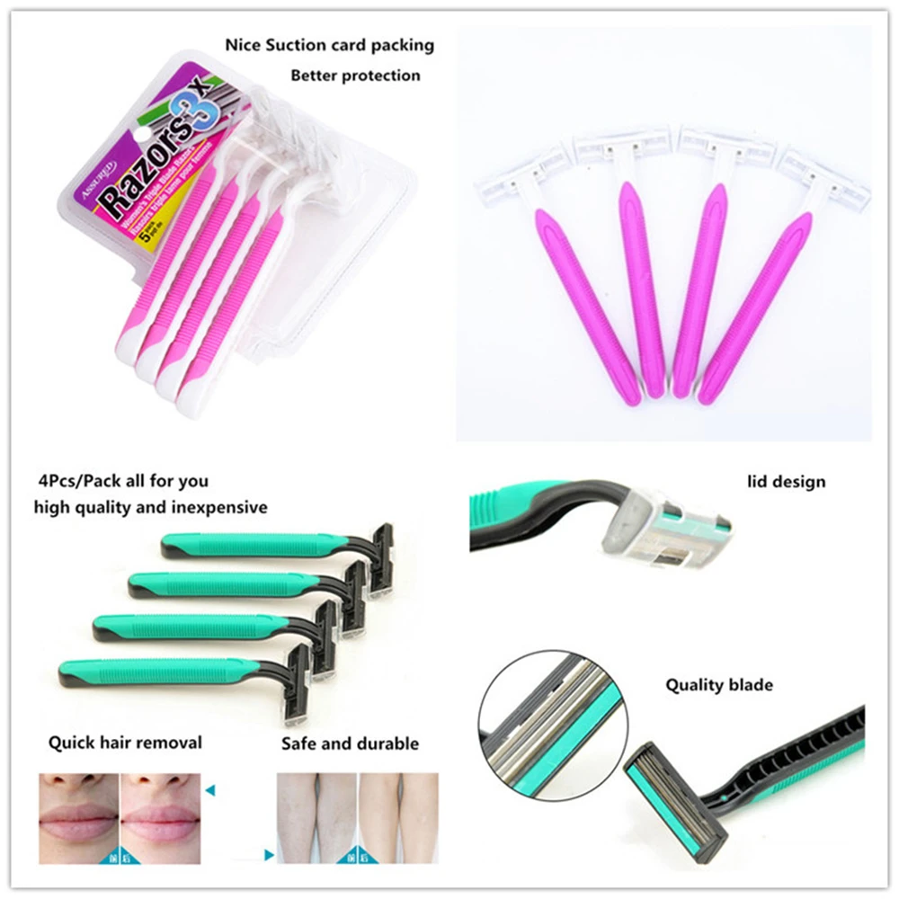 HOT Ms razor 4pens 1 pack addition implement manually Men s razors Men s Razor Blades 2