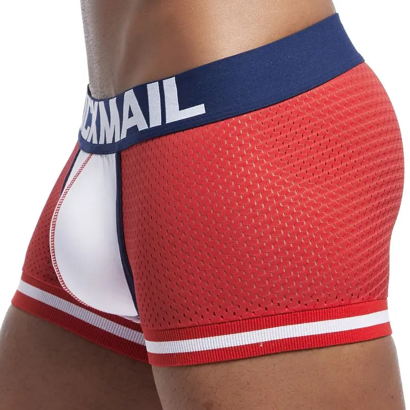 Трусы боксеры JOCKMAIL мужские сетчатые нижнее белье для мужчин шорты геев 1