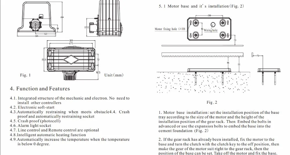 PY1800  sliding gate opener (11)