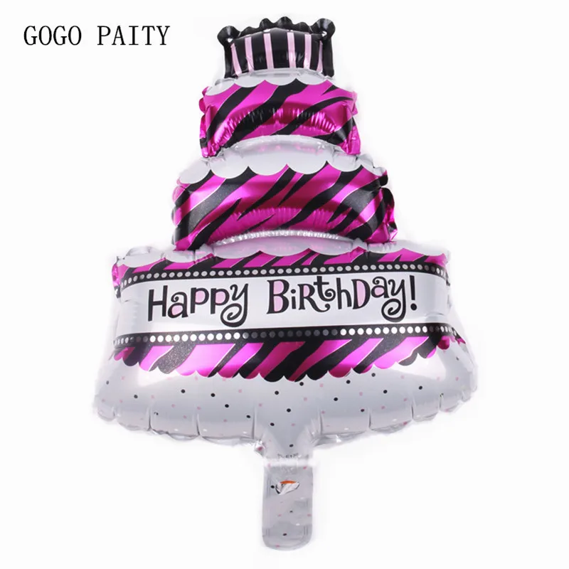 Трехслойный шар GOGO PAITY алюминиевый для торта на день рождения вечеринку|balloon