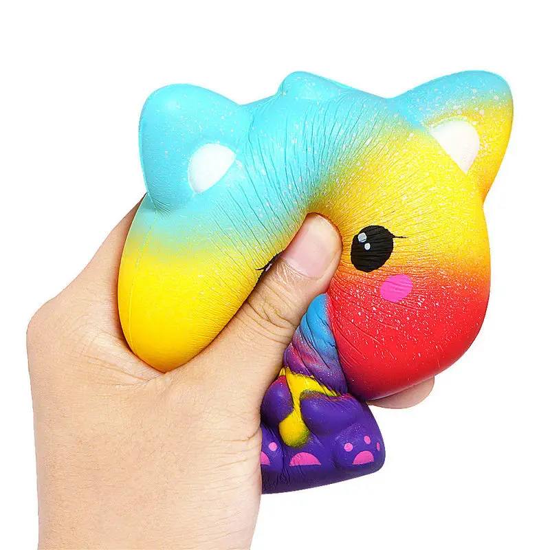 Jumbo Squishy мороженое кошка Squishies медленно поднимающийся мягкий ремешок для телефона крем ароматизированный сжимающий игрушка ремешок для телефона