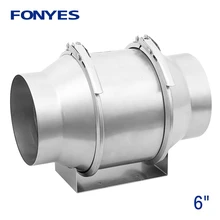 6 дюймов металлический смешанный поток встроенный воздуховод вентилятор труба вытяжной вентилятор Потолочный вентиляционный вентилятор турбо вентилятор экстрактор вентилятор 220 В 150 мм