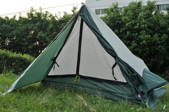 Alltel натуральная Однослойная стекловолокно полюс палатки Открытый Кемпинг Одиночная палатка