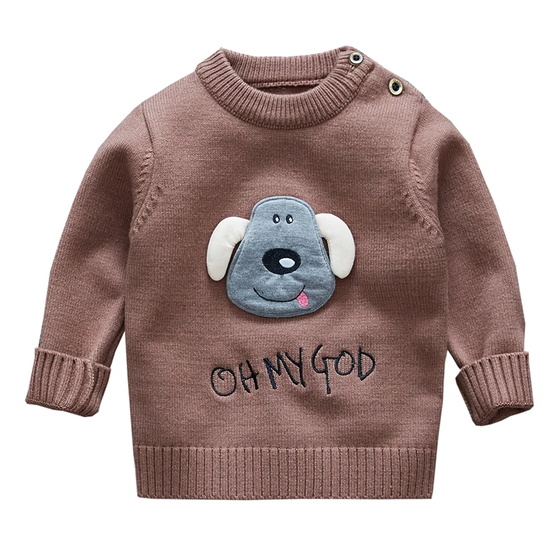 

Boys sweater children's clothes cartoon long-sleeved new pullover sweater sweater warm puppy sweater autumn winter new top 2018