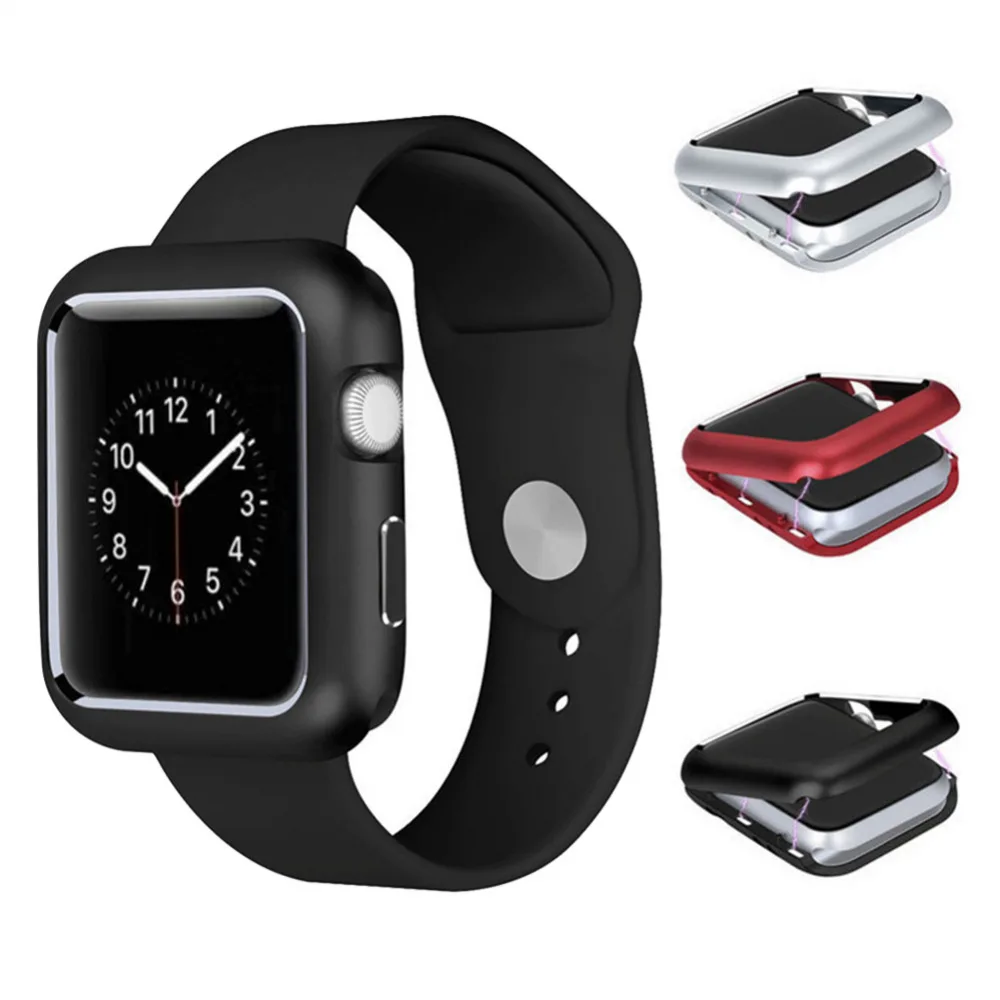 Cover For Case iwatch Series 4 Aluminum Frame Screen Protector