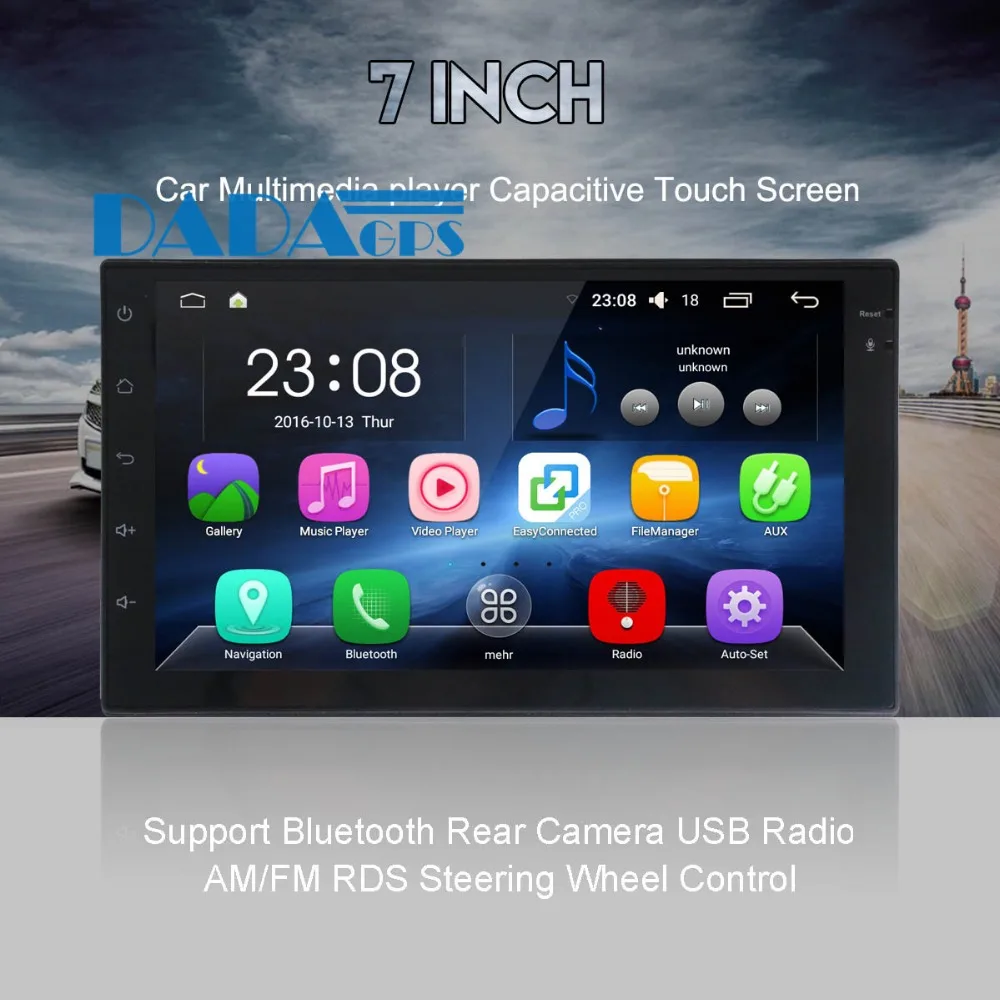 Clearance 2 DIN Android 6.0 System 8 Core Car Radio GPS Navigation For Nissan Universal Car DVD Player Multimedia Audio Video Auto Satnav 2