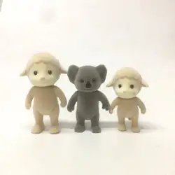 3 шт. овечки без ткани Sylvanian Семейные фигурки Mon Babies Brother фигурки Детские игрушки куклы DIY ролевые игрушки подарок Бесплатная доставка