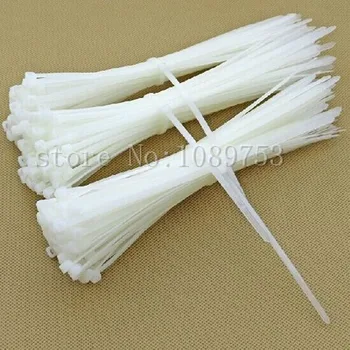 

1000pcs 3mm*60mm 2.36" inch Nylon Plastic Zip Trim Wrap Cable Loop Ties Wire Self-Locking