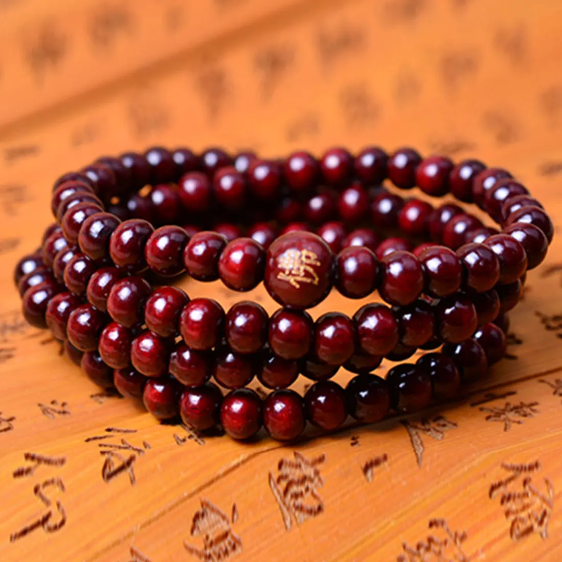 Тренд повседневные дикие мужчины и женщины многослойный браслет ретро имитация листочка браслет из розового дерева модный браслет с бусинами