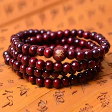 Тренд повседневные дикие мужчины и женщины многослойный браслет ретро имитация листочка браслет из розового дерева модный браслет с бусинами