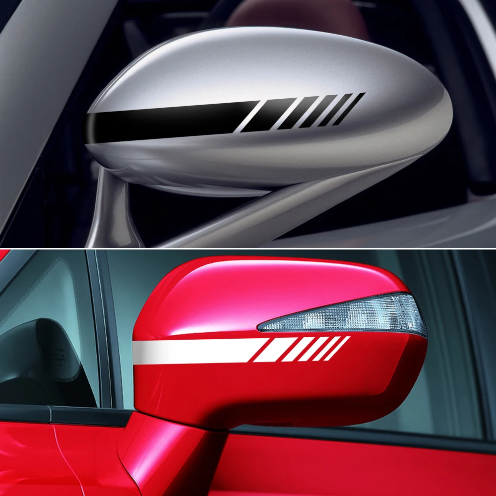 

Car Sticker Rearview Mirror Side Decal Stripe For HYUNDAI Solaris Elantra Skoda Opel Mokka kia sportage audi a4 b8 volvo Xc60