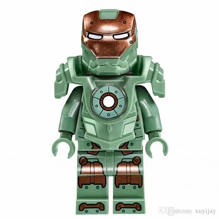 Goedkoop SingleSale Iron Man Mark37 Hammerhead BURGEROORLOG WSUPER HEROES DE AVENGERS Monteren Minifig Model DIY Bouwstenen Kinderen Speelgoed