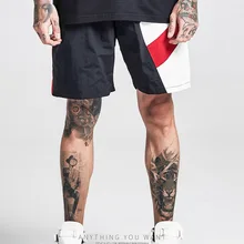 Xieruis Лето Для мужчин Цвет столкновения шорты хип-хоп Повседневное по колено эластичный пояс Для мужчин шорты Пляжные шорты