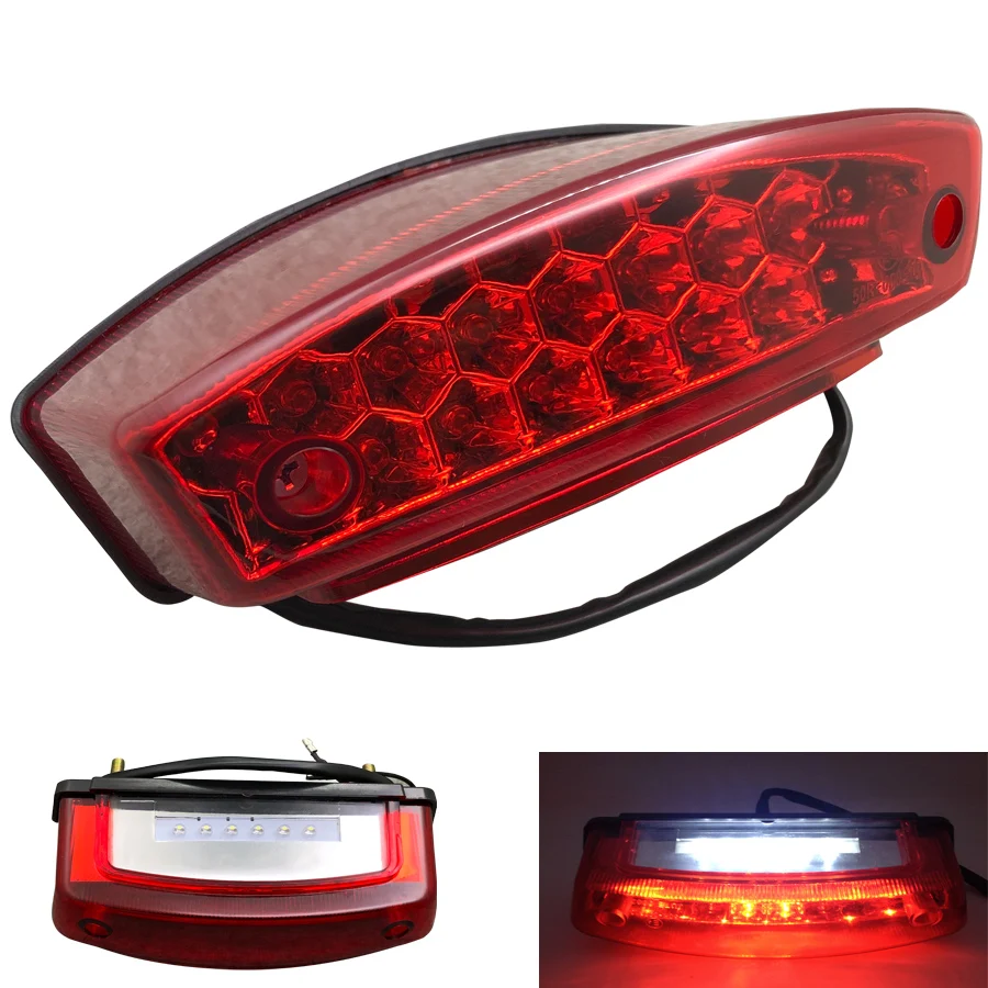 Buy Yecnecty Motorcycle Tail Light Universal Motorbike