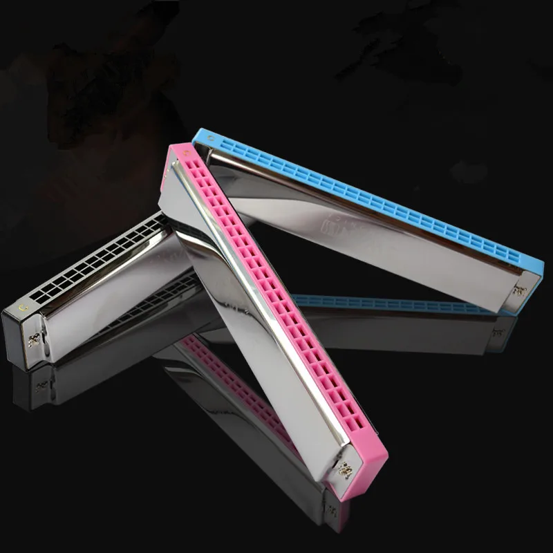 24 hole complex tone harmonica, beginners standard tremolo mouth organ